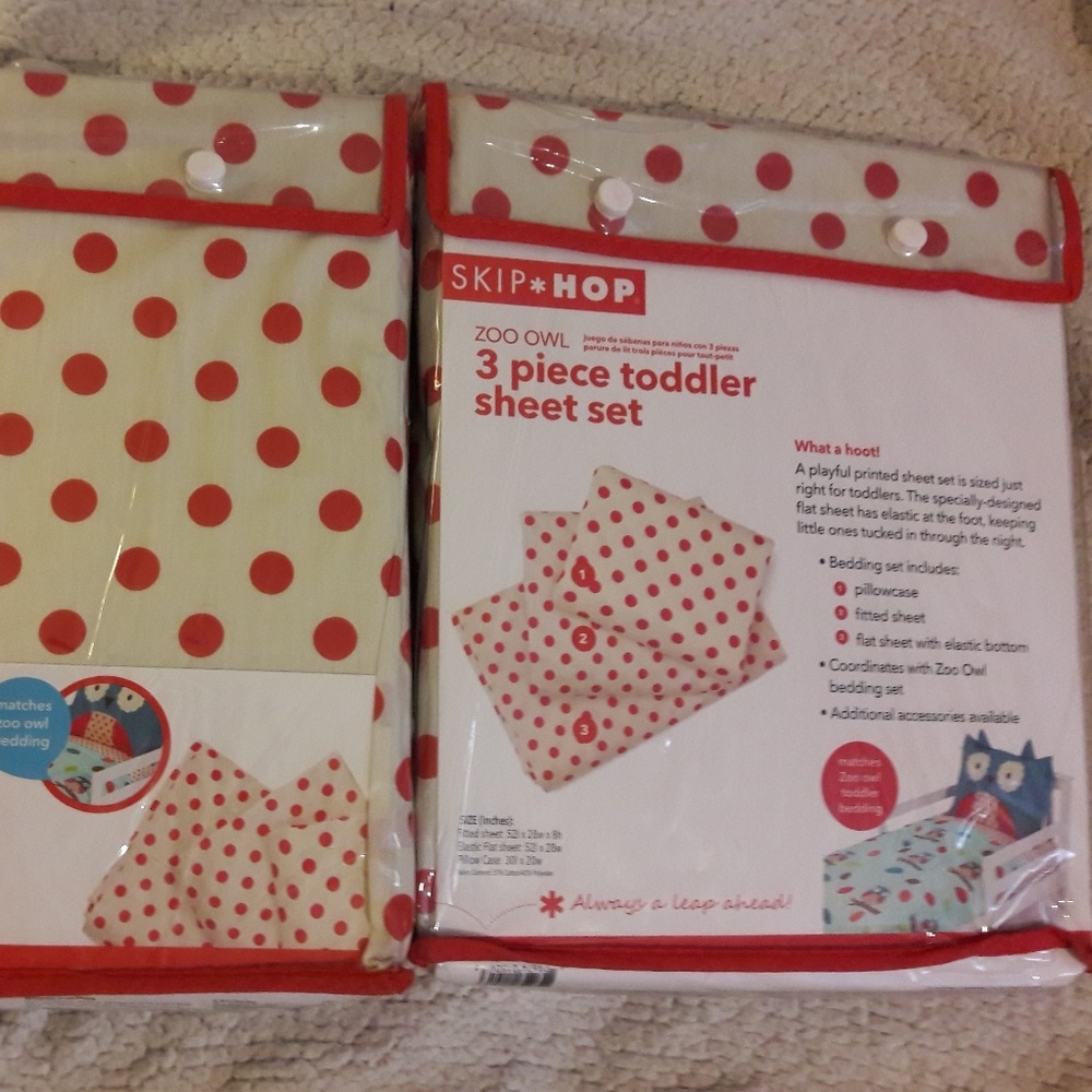 Skip Hop Toddler 3 Piece Toddler Sheet Set Zoo Owl